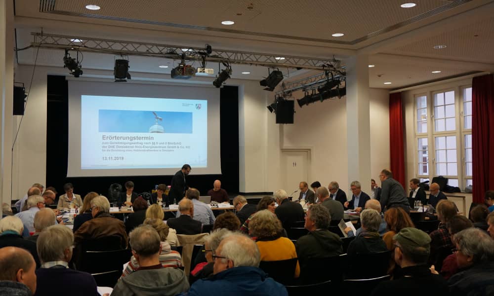 ERörterungstermin zum Genehmigungsverfahren für das DHE im Ledigenheim Lohberg