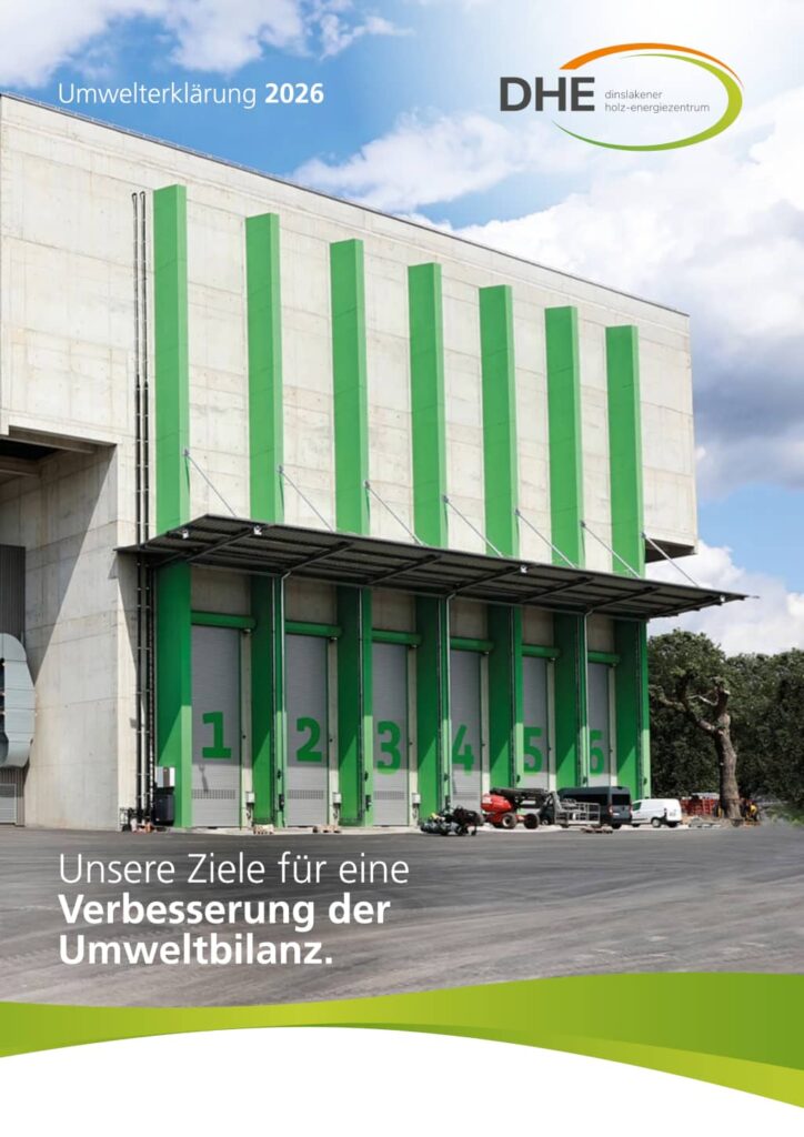 Die Titelseite der DHE Umwelterklärung 2026