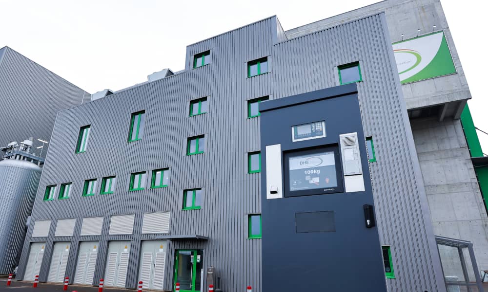 Die LKW-Waage vor dem DHE