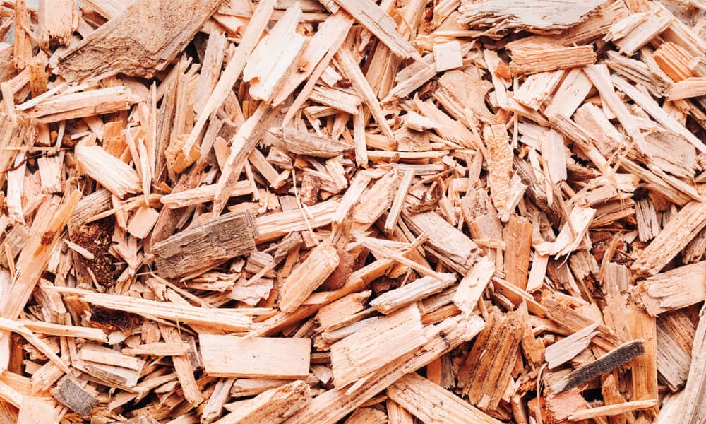 Kleine Holzstücke