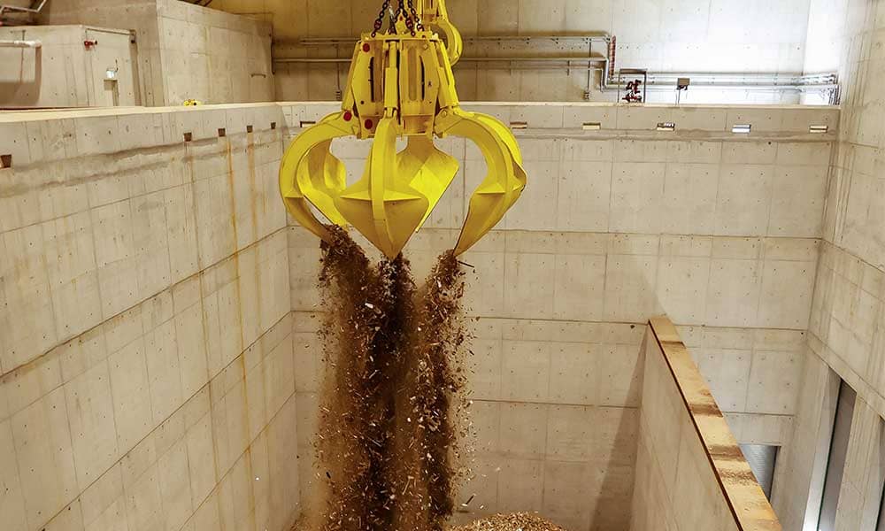 Krananlage im DHE Brennstoffbunker